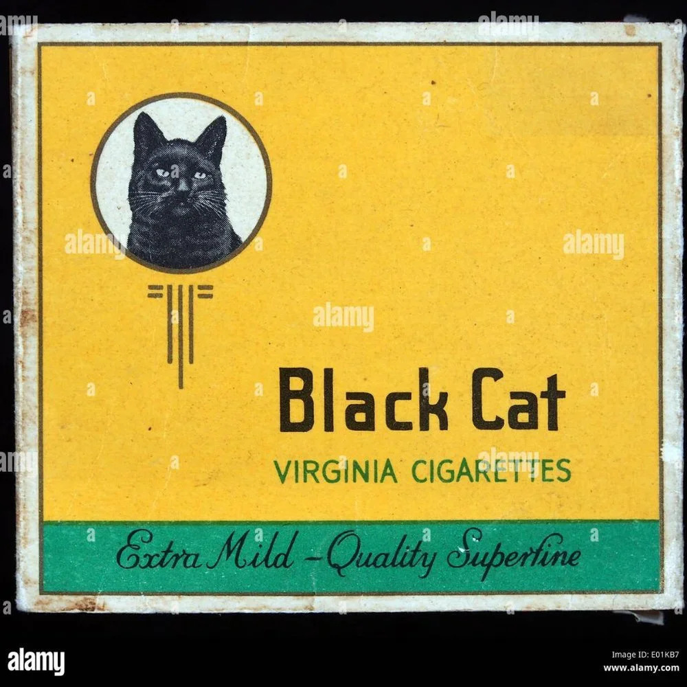 Black Cat Cigarettes Packet